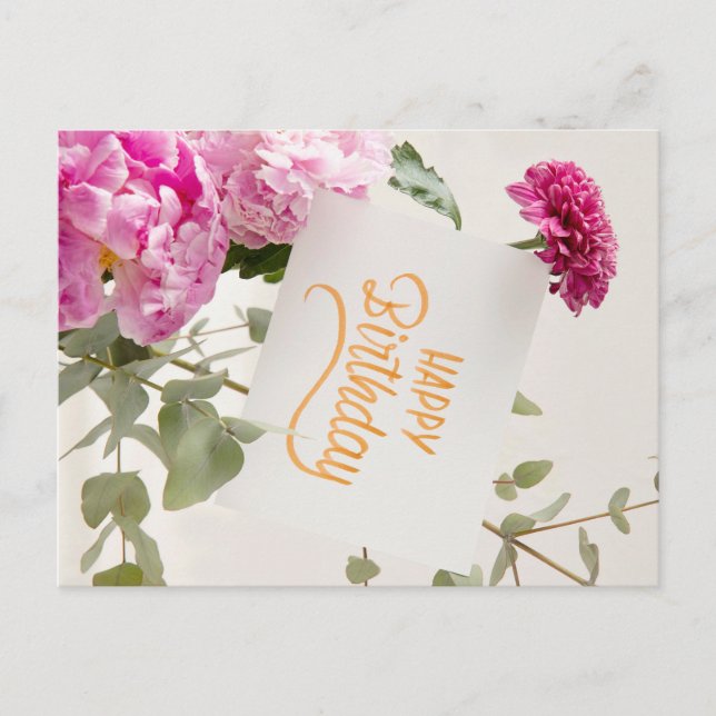 CARTÃO POSTAL FELIZ ANIVERSÁRIO (Frente)