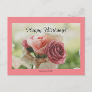 Cartão Postal Feliz aniversário!