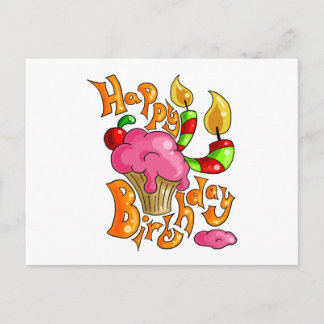 Cartão Postal Feliz aniversário