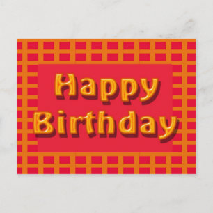 Cartão Postal feliz aniversário