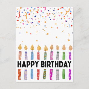 CARTÃO POSTAL FELIZ ANIVERSÁRIO