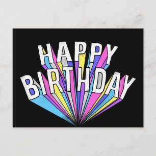 Cartão Postal Feliz aniversário