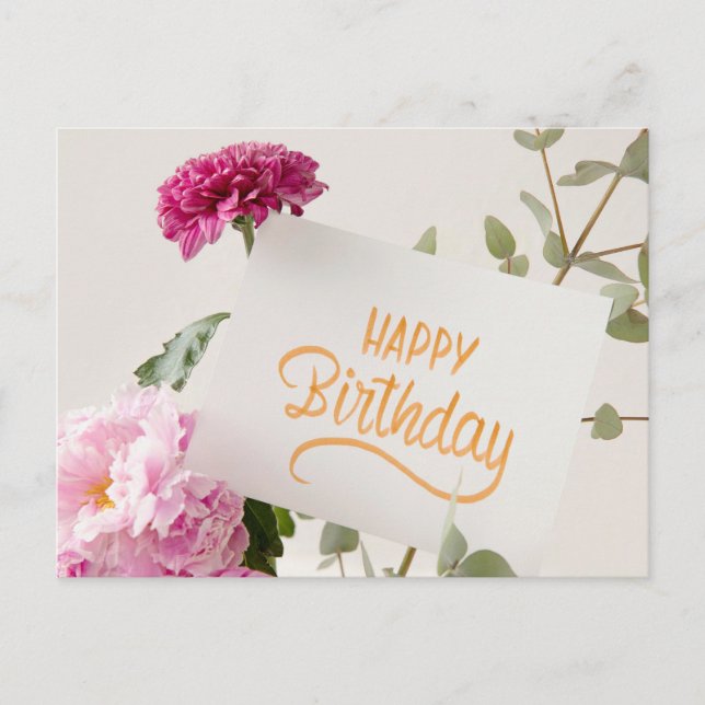 CARTÃO POSTAL FELIZ ANIVERSÁRIO (Frente)