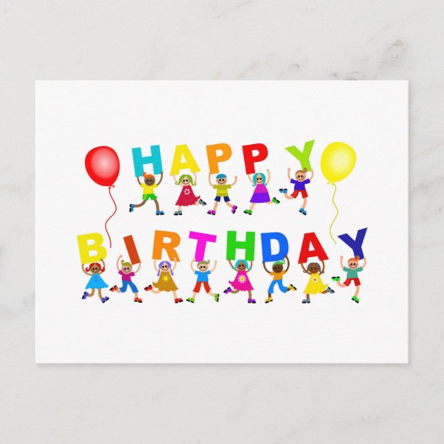 Cartão Postal Feliz aniversário (Frente)