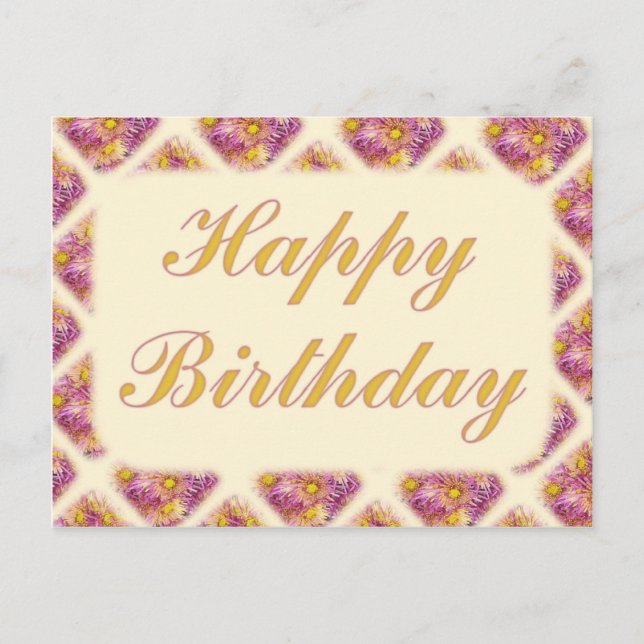 Cartão Postal Feliz aniversário (Frente)