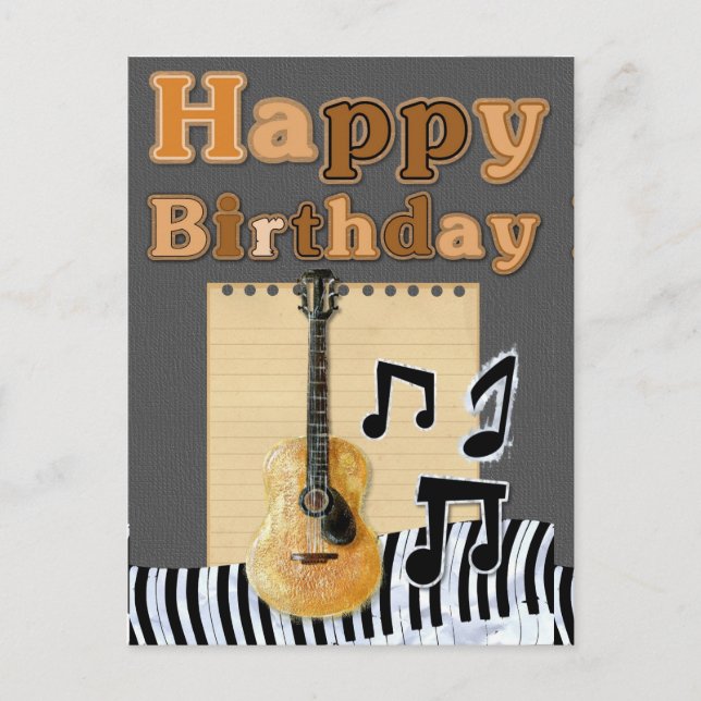 Cartão Postal Feliz Aniversário (Frente)