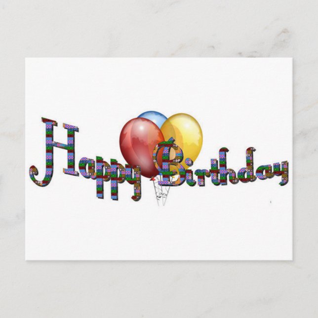CARTÃO POSTAL FELIZ ANIVERSÁRIO! (Frente)