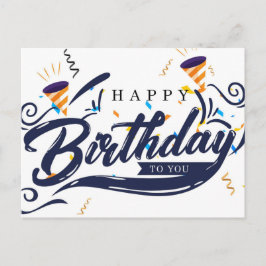 Cartão Postal Feliz Aniversário