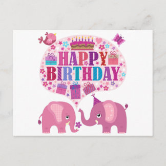 Cartão Postal Feliz Aniversário