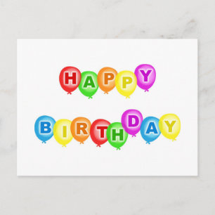 Cartão Postal Feliz aniversário
