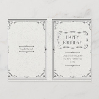 Cartão Postal Feliz Aniversário a Alguém Incrível