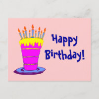 Feliz Aniversário Bolo de Aniversário Rosa