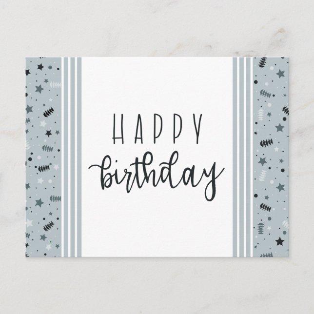 Cartão Postal Feliz aniversário, Chiropracinha (Frente)