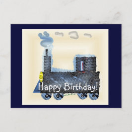 Cartão Postal Feliz aniversario Choo Choo