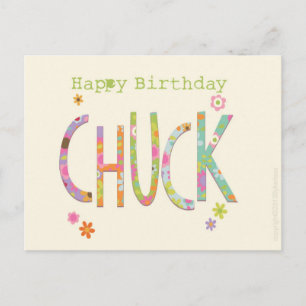 Cartão Postal Feliz aniversário, Chuck Manchester e North West