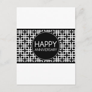 Cartão Postal Feliz Aniversário (cinderStripe)