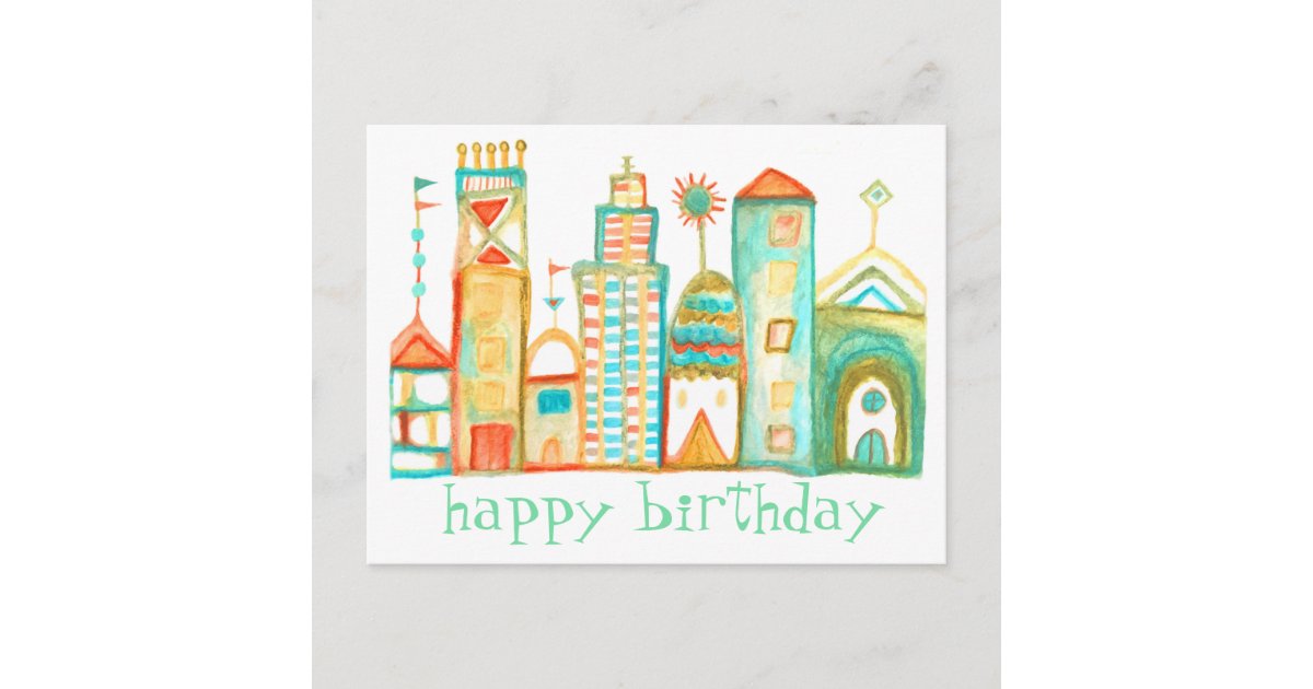 Conjunto de cartões de feliz aniversário, cartão postal pixel art