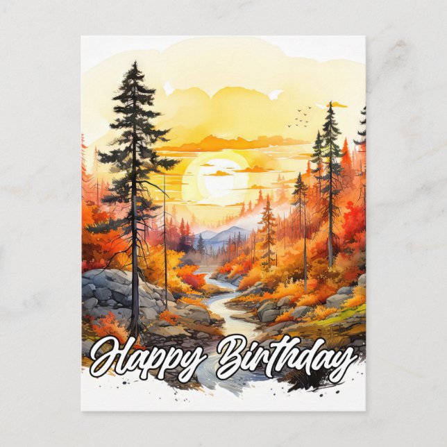 Cartão Postal Feliz Aniversário Delicioso (Frente)