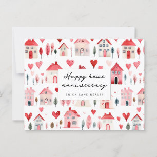 Cartão Postal Feliz Aniversário do Lar Casa Bonita Casas Imobili