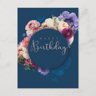 Cartão Postal Feliz aniversário Féroquias Borrão