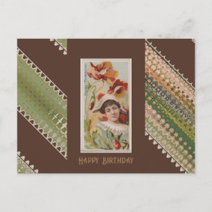 Cartão Postal Feliz Aniversário Floral Beauties 48