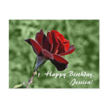 Feliz Aniversário, Jessica! Cartão-postal