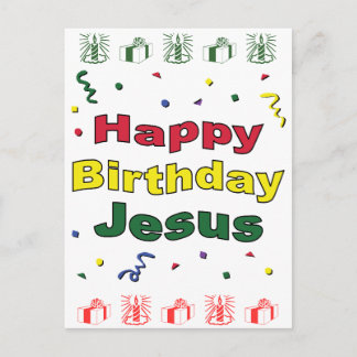 Cartão Postal Feliz aniversário Jesus