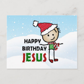 Cartão Postal Feliz Aniversário Jesus