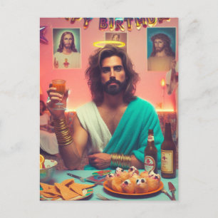 Cartão Postal Feliz aniversário Jesus