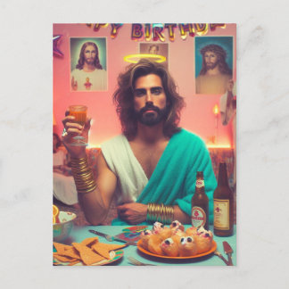 Cartão Postal Feliz Aniversário Jesus