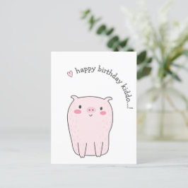 Cartão Postal Feliz Aniversário Kiddo...! Cumpleaños de Niños Ce