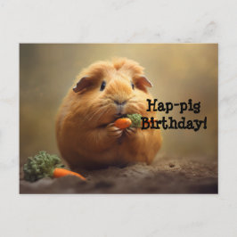 Cartão Postal Feliz aniversário leitão!