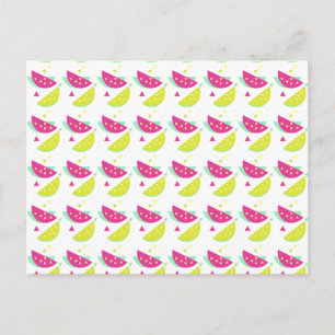 Cartão Postal Feliz Aniversário Limonada de Melancia