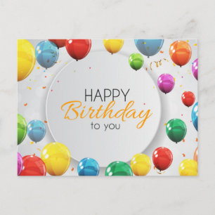 Cartão Postal Feliz Aniversário Para Você
