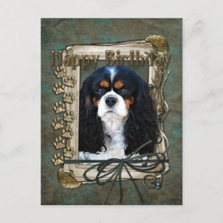 Cartão Postal Feliz Aniversário - Patas Pedras - Cavaleiro
