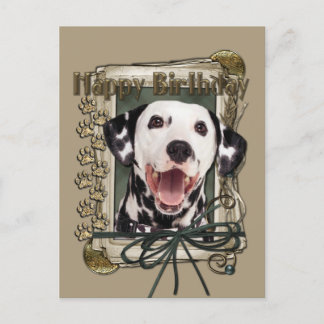 Cartão Postal Feliz Aniversário - Patas Pedras - Dalmácia