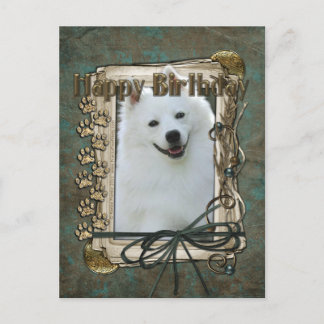 Cartão Postal Feliz Aniversário - Patas Pedras - Esquimó America