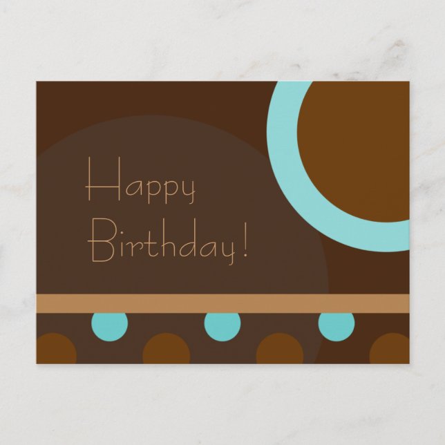 Cartão Postal Feliz aniversário! Retroativo 103 (Frente)