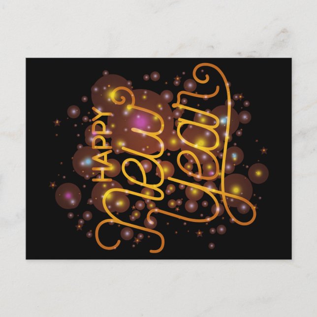 Cartão Postal Feliz ano novo (Frente)