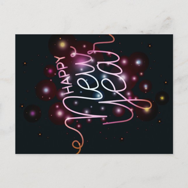 Cartão Postal Feliz ano novo (Frente)