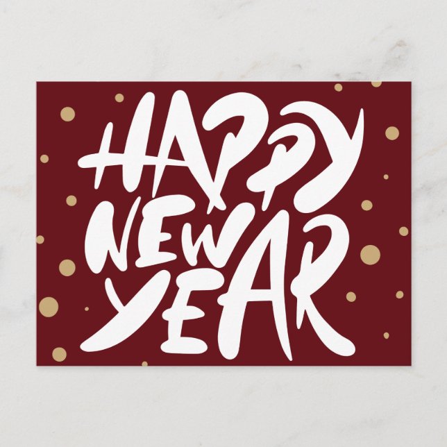 Cartão Postal Feliz ano novo (Frente)