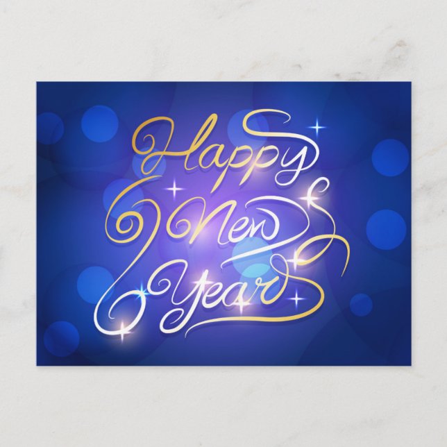 Cartão Postal Feliz ano novo (Frente)
