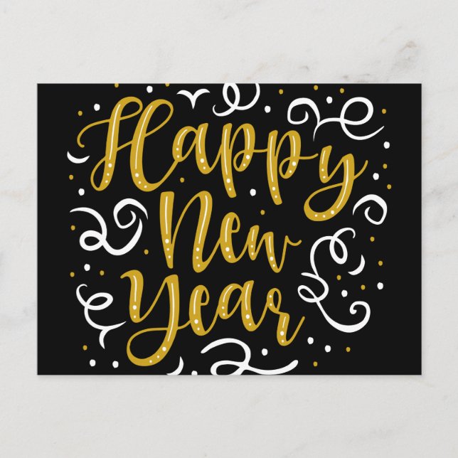 Cartão Postal Feliz ano novo (Frente)