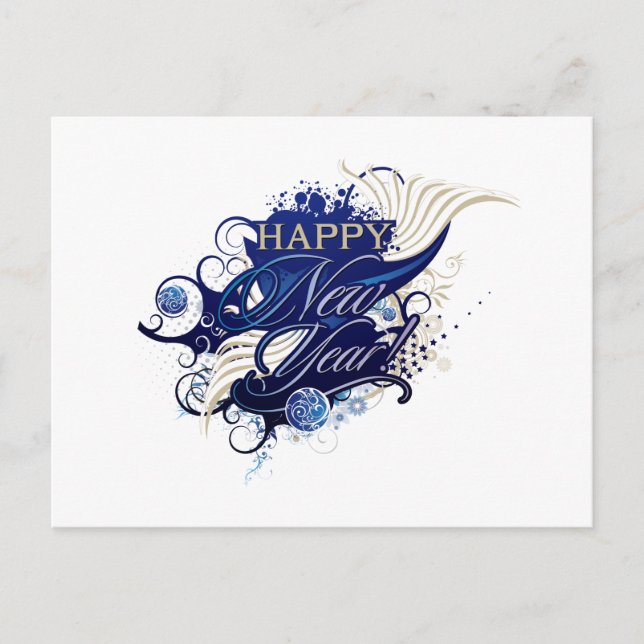 Cartão Postal feliz ano novo 2022 (Frente)