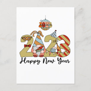 Cartão Postal feliz ano novo 2023