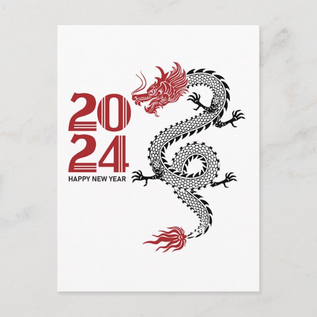 Cartão Postal Feliz ano novo 2024 (Frente)