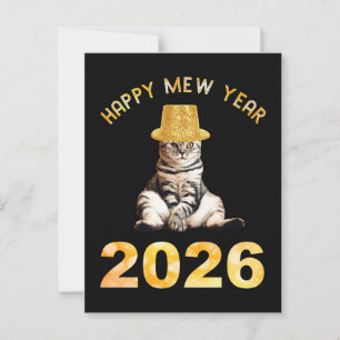 Cartão Postal Feliz Ano Novo 2026