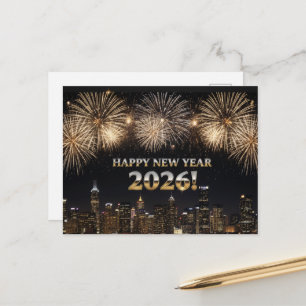 CARTÃO POSTAL FELIZ ANO NOVO 2026