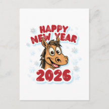 Feliz Ano Novo 2026: Ano do Mascote do Cavalo