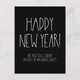 Cartão Postal Feliz ano novo 2026 Sarcástico